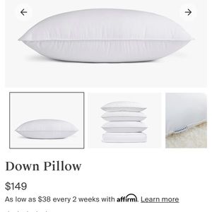 New Parachute Down Pillow Standard Size